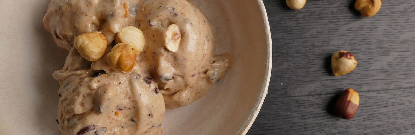 Nice cream banane noisettes